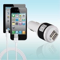 瑞谱专业版2.1A双USB车载充电器 为iPhone 5/iPad mini打造的苹果专属车载电源